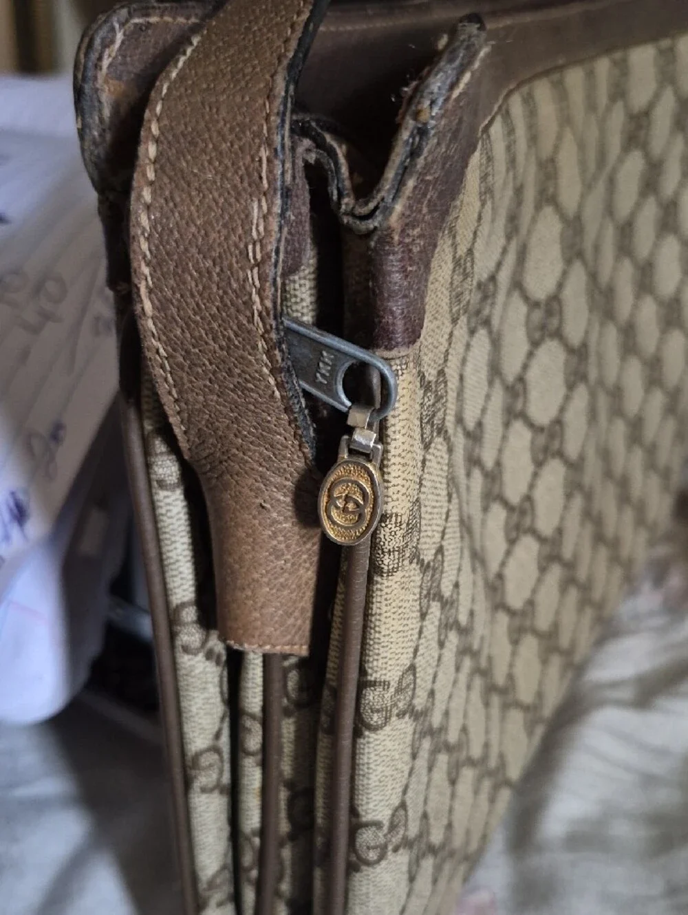 ✨ Vintage Gucci ✨ Iconic GG Monogram Web Stripe Shoulder BagRare Vintage Gucci G
